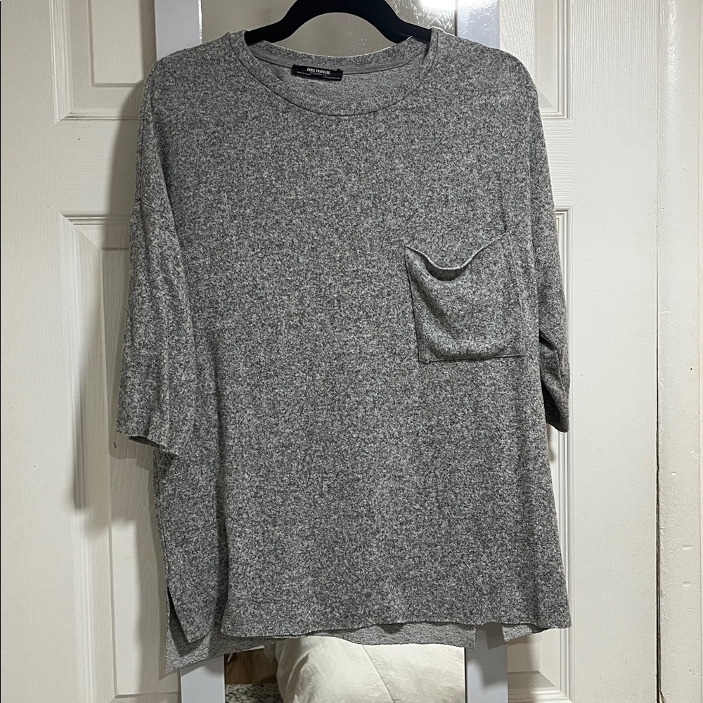Zara Gray Women's Tunic Top
